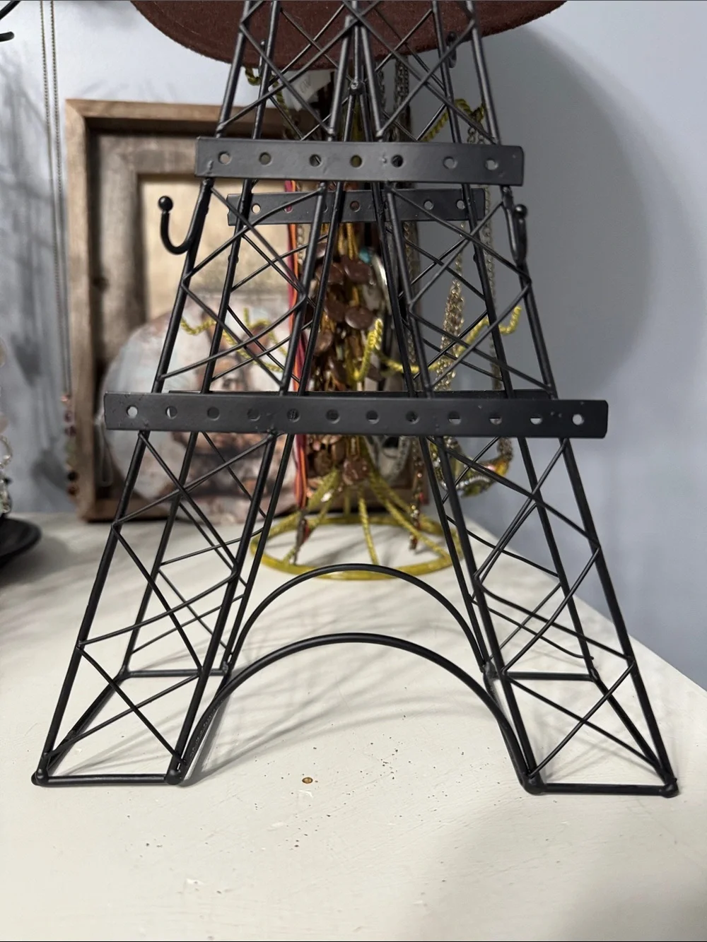 Eiffel Tower Jewelry Organizer Stand - Black